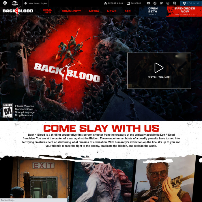 Back 4 Blood Live Player Count & Statistics 2024 Back 4 Blood Player Count
