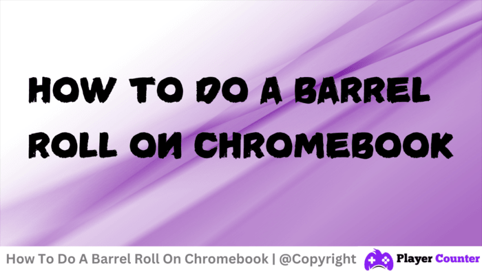 How to do a barrel roll on Chromebook